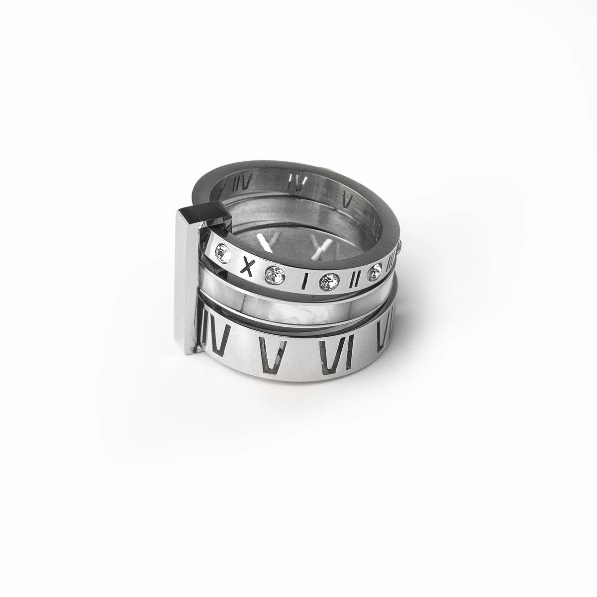 ANEL ANCIENT - SILVER (3 PEÇAS)