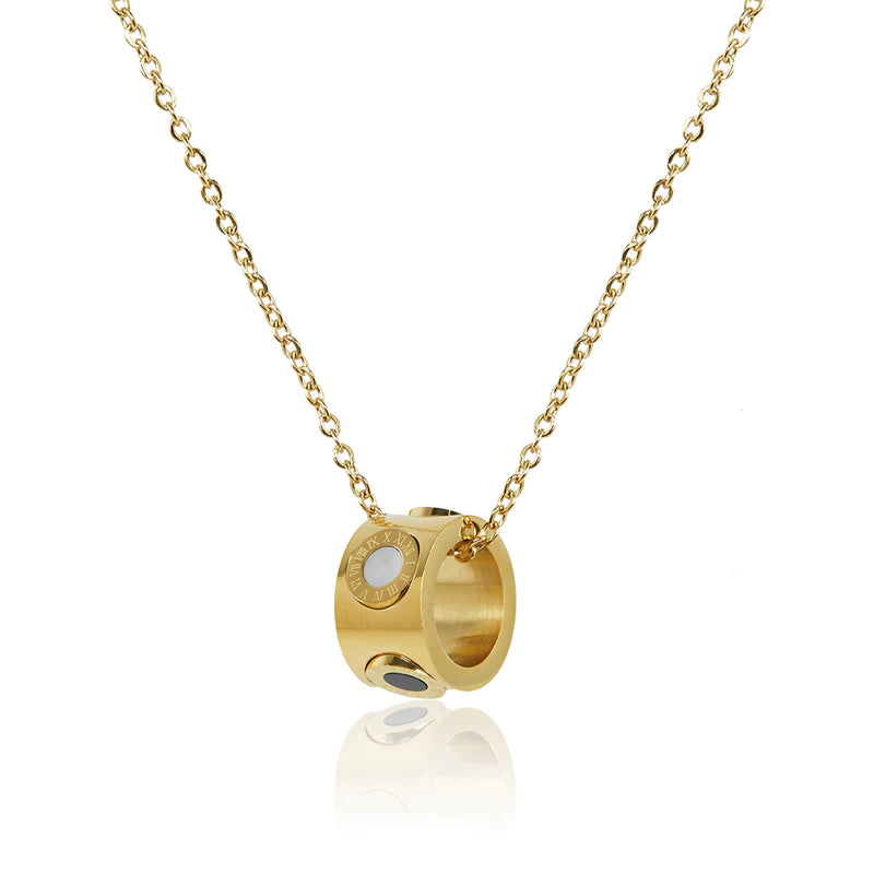 COLAR COM PINGENTE MONOCROMÁTICO - GOLD