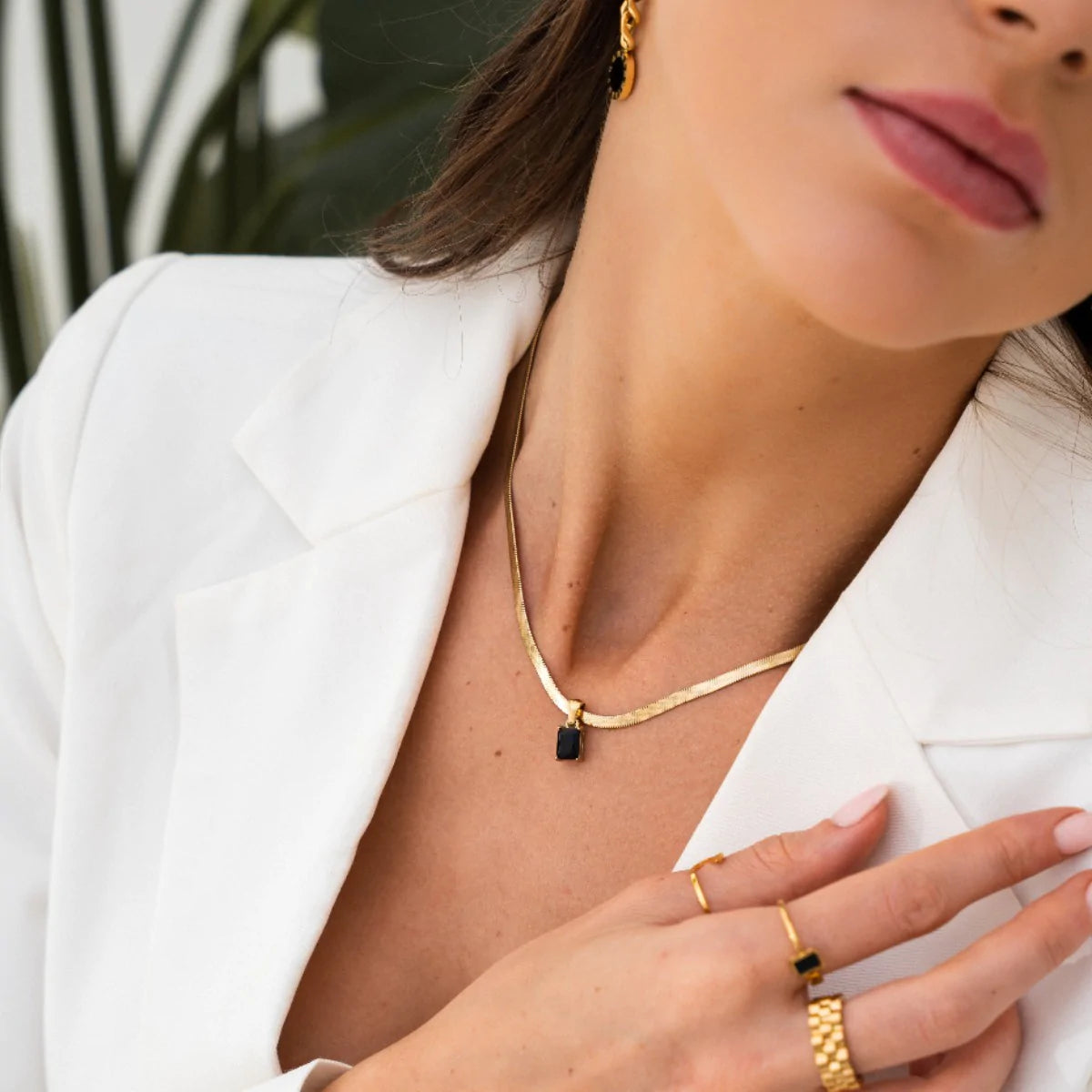 COLAR PINGENTE SNAKE MAMBA - GOLD